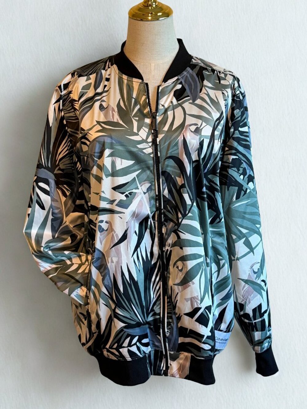 Calvin Klein Performance Floral Bomber Jacket M - Picture 2 of 8